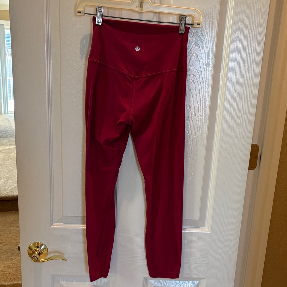 Lululemon Athletica Burgundy Leggings